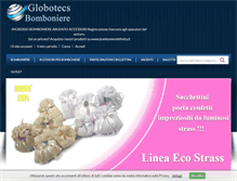 Tablet Screenshot of globotecsbomboniere.com